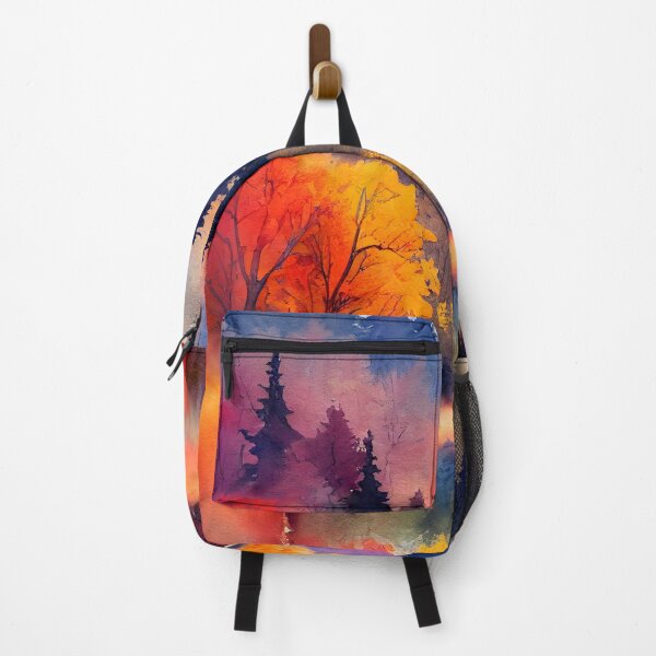 Item preview, Colorful Autumn Landscape Watercolor 36  designed and sold by Red Witch Art.
