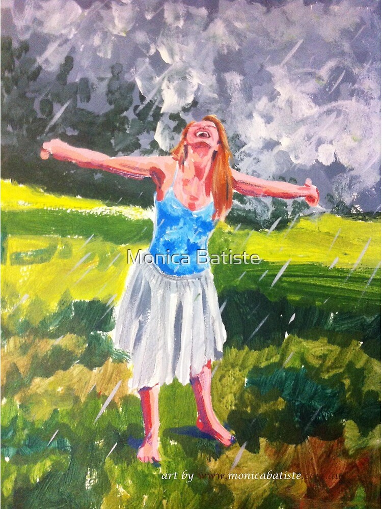 Dancing in the rain" Greeting Card by MonicaArtist | Redbubble