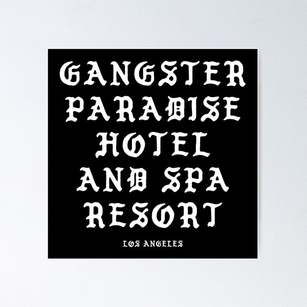 Coolio Gangsters Paradise Lyrics Art Print A4 A3 