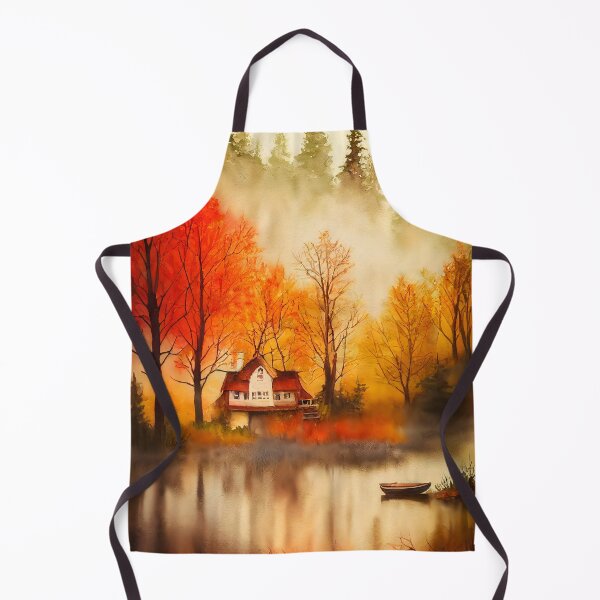 Item preview, Colorful Autumn Landscape Watercolor 37 designed and sold by Red Witch Art.