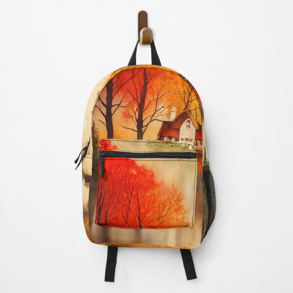 Item preview, Colorful Autumn Landscape Watercolor 37 designed and sold by Red Witch Art.