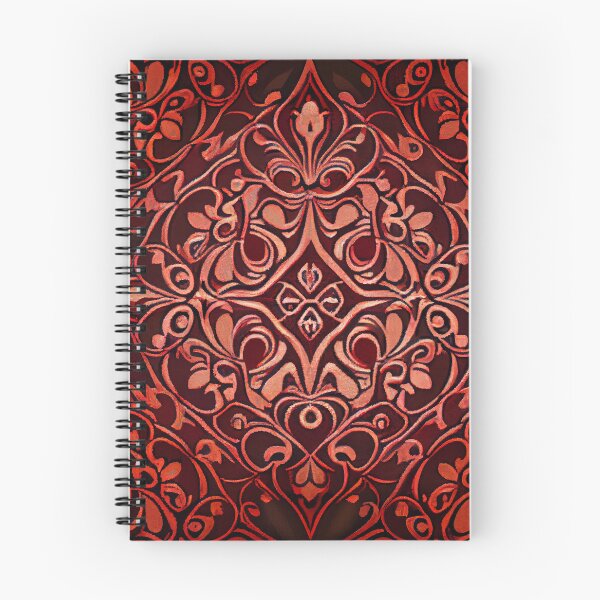 Item preview, Fine Muted Red Traditional Pattern Digital Painting designed and sold by CodeAndColors.