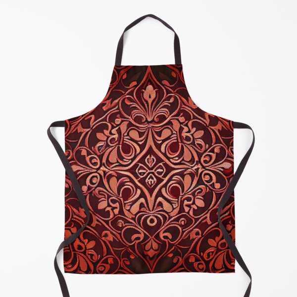 Artikelvorschau, Fine Muted Red Traditional Pattern Digital Painting entworfen und verkauft von CodeAndColors.