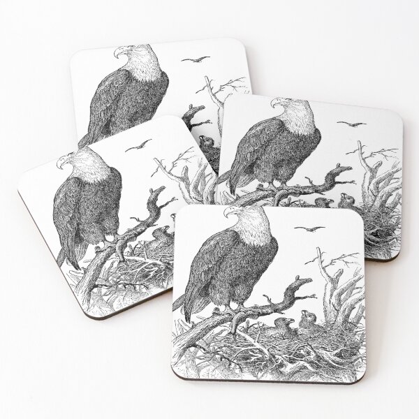 Item preview, "Majestic Flight" Black and White Eagle Wall Art - Animal wall art, eagle home decor, bird lover,  for the love of birds, Prints designed and sold by rdreubss7.