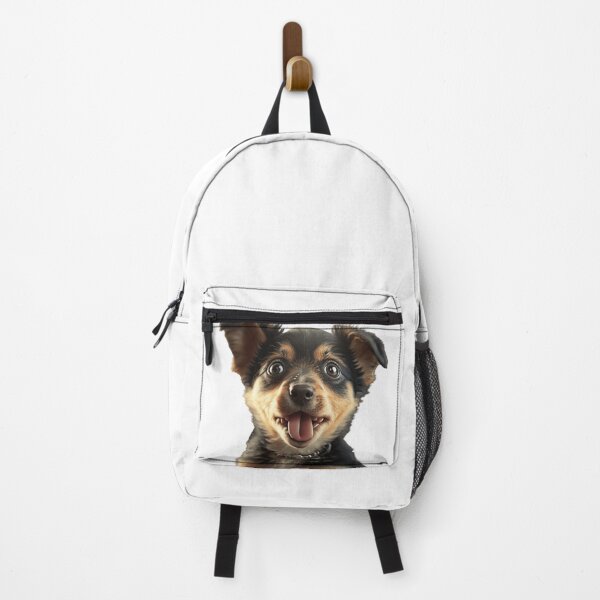 Item preview, A Dog Sticks Out Its Tongue Brown White Black In Cream Man Woman Child designed and sold by Furry-BFF.