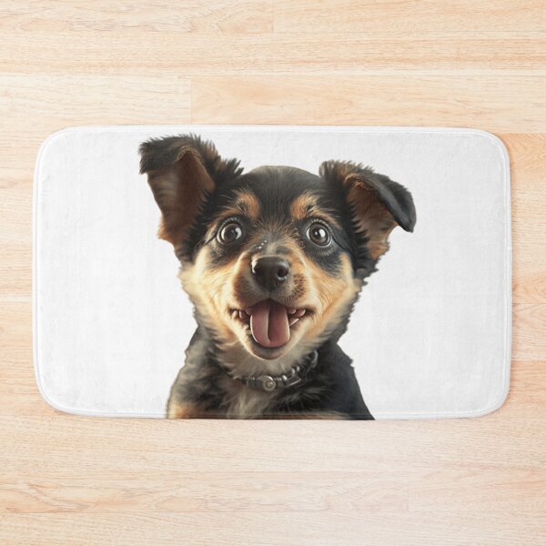 Item preview, A Dog Sticks Out Its Tongue Brown White Black In Cream Man Woman Child designed and sold by Furry-BFF.