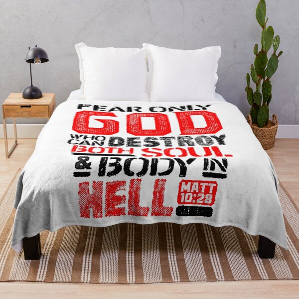 Item preview, Fear Only God Who Can Destroy Both Soul And Body In Hell. Matthew 10:28 designed and sold by plushism.
