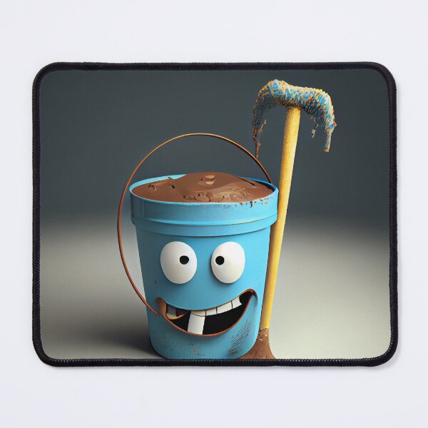Item preview, The Smug Pail and Stick Digital Painting designed and sold by CodeAndColors.