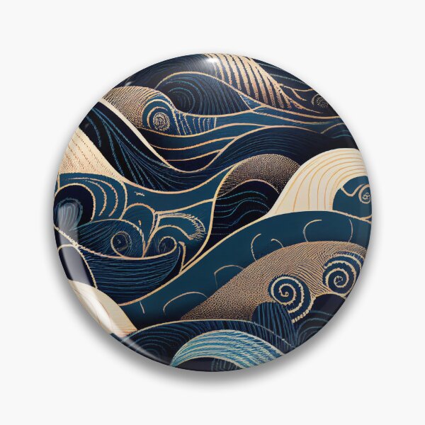 Item preview, Detailed Modern Coastal Pattern Digital Painting designed and sold by CodeAndColors.