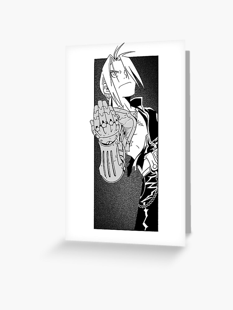 Edward Elric Fullmetal Alchemist Brotherhood Fullmetal Alchemist Manga  Panel Design Postcard for Sale by Raiden Designer Shop