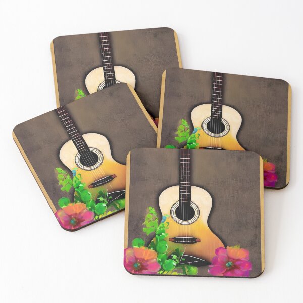 Item preview, Nature Guitar with Flower designed and sold by gramizzia.