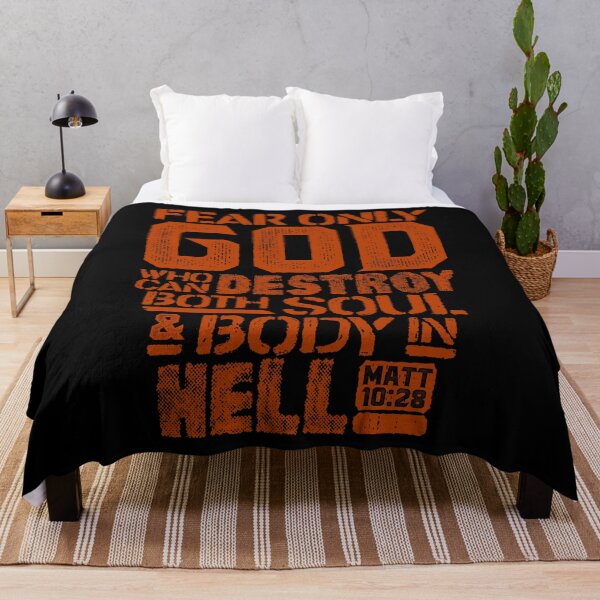 Item preview, Fear Only God Who Can Destroy Both Soul And Body In Hell. Matthew 10:28 designed and sold by plushism.