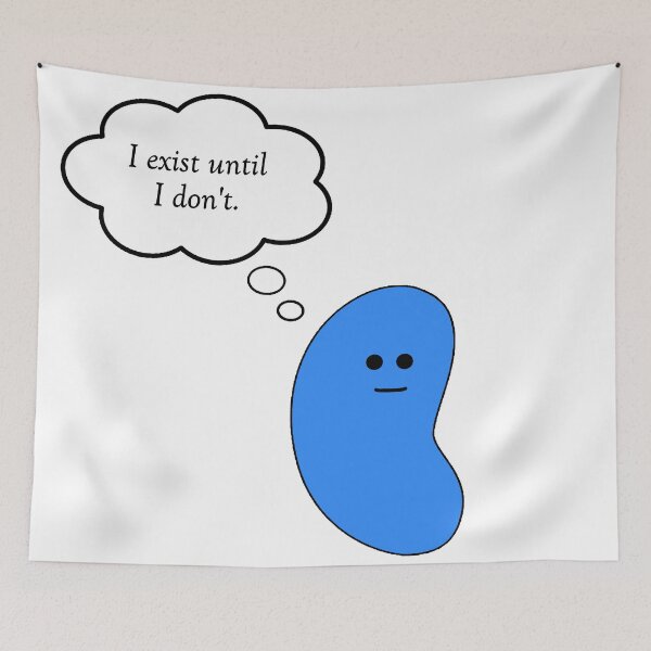 Item preview, Absurd Thoughts - Exist (blue) designed and sold by AbsurdJellybean.