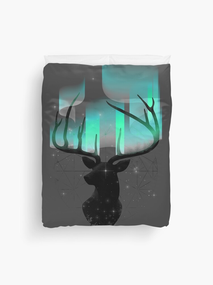 Thumbnail 1 of 2, Duvet Cover, Northern Lights designed and sold by angrymonk.