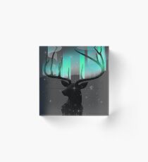 Northern Lights Acrylic Block