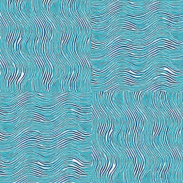 Artwork thumbnail, Cyan waves by SomePatterns