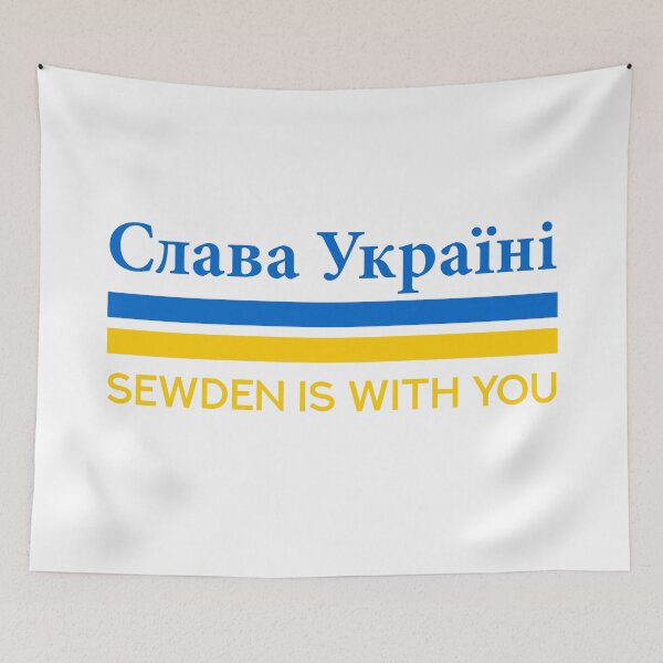 Item preview, Slava Ukraini | Слава Україні | Sweden support Ukraine designed and sold by ShineEyePirate.