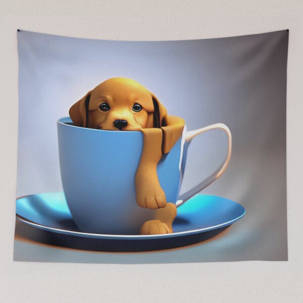 Item preview, Puppuccino Coffee And Cute Puppy Doggy designed and sold by ShopSunday.