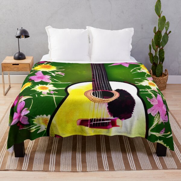 Item preview, Nature Guitar with Flower designed and sold by gramizzia.