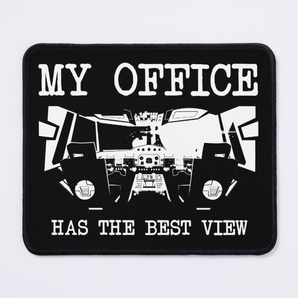 Item preview, Funny Pilot Quote - My Office Has the Best View - Airplane Cockpit designed and sold by Ikaroots.