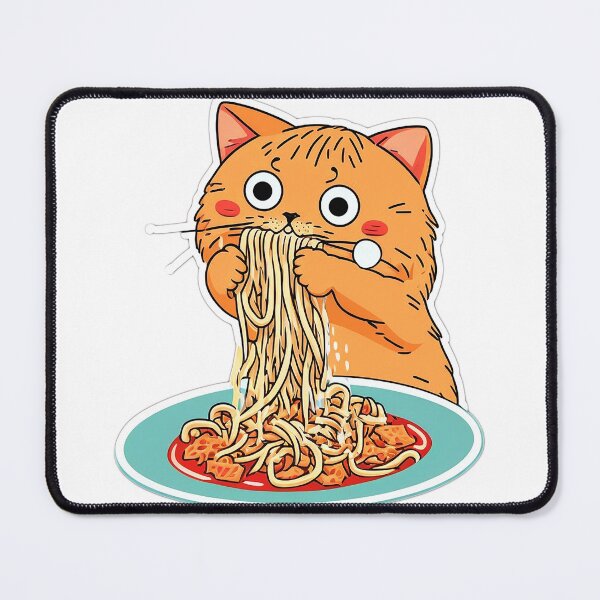 Item preview, Cat eating spaghetti meme designed and sold by ramith-concept.