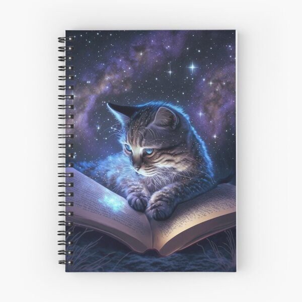Item preview, Cat Reading in the Cosmos  designed and sold by Chiron WADE.