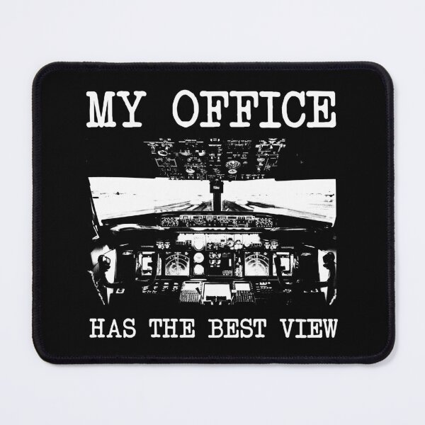 Item preview, Funny Pilot Quote - My Office Has the Best View - Airplane Cockpit designed and sold by Ikaroots.