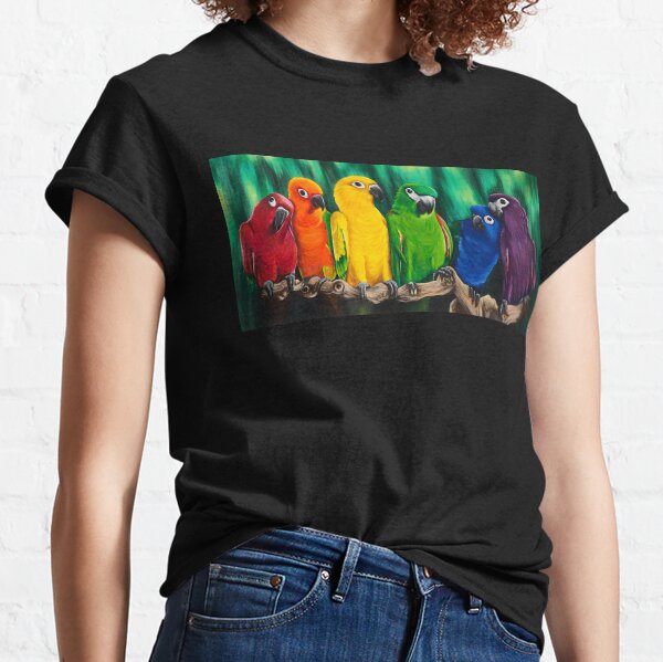 Polychrome Parrots Classic T-Shirt