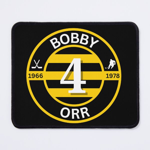 Item preview, Bobby Orr - Boston Bruins T-Shirt, Boston Bruins Sticker/ Hockey T-Shirts/ Hockey Legend T-Shirts/ Bobby Orr 4 bruins Canvas Wall Art/ Bobby Orr 4 T-Shirt/ Boston Bruins Fan T-Shirts designed and sold by The Bored Buffoon.