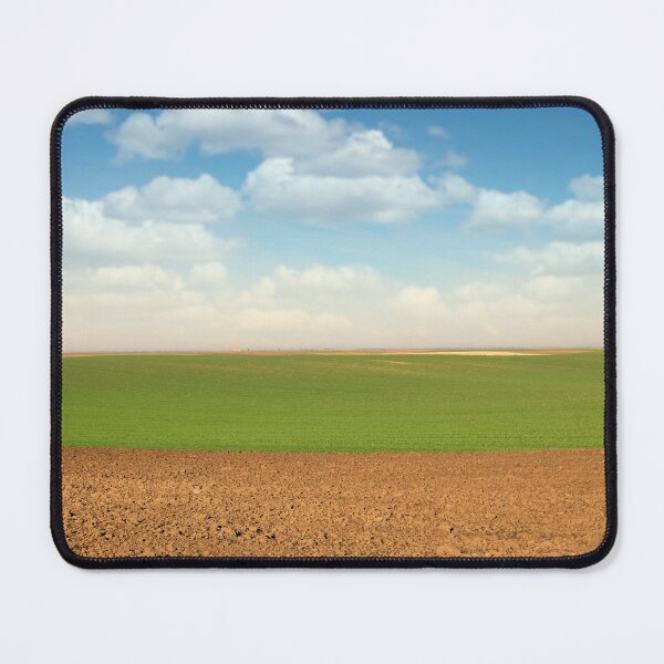Item preview, Plowed and green wheat field landscapes designed and sold by goceris.