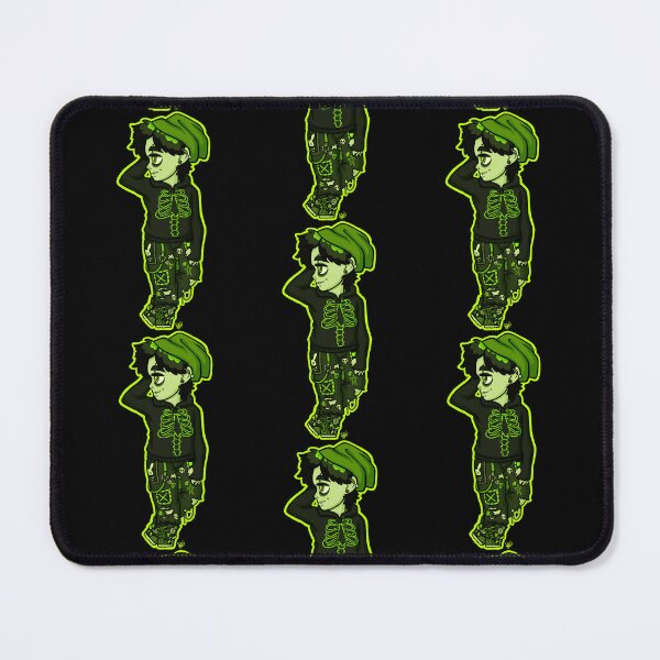 Item preview, Spring Green & Black Emo Kid designed and sold by busy-and-tired.