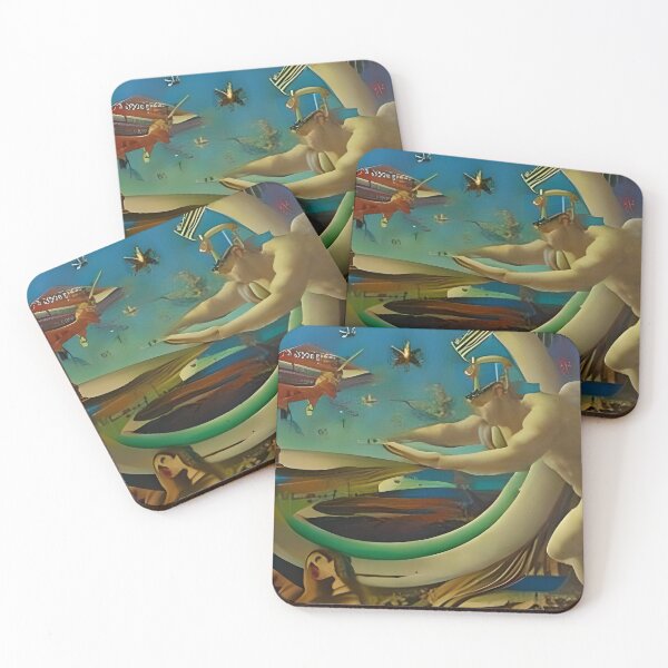 Item preview, Surrealist painting like digital art of a futuristic scene, angel, sun, stars, and planes designed and sold by Ataraxia  Apparel.