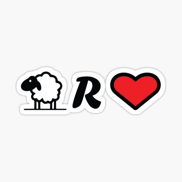 "Ewe R Heart Dark on Light" Sticker for Sale by v-day-series-x | Redbubble