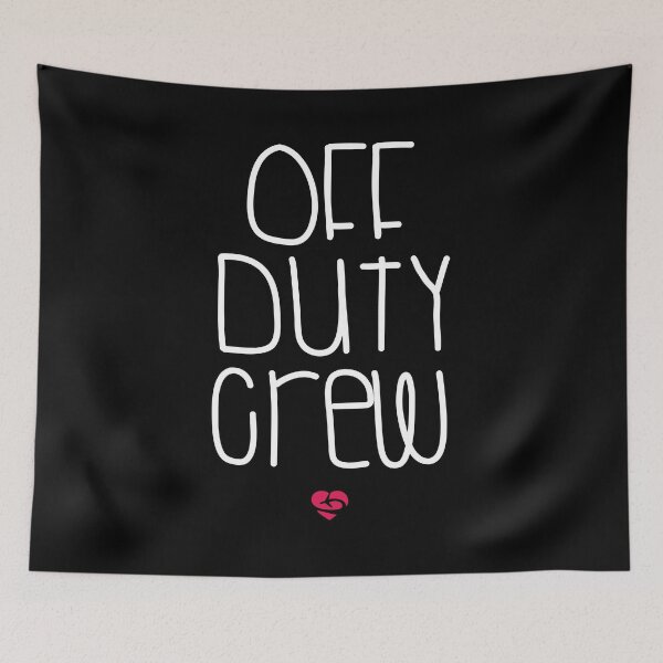 Item preview, Off Duty Crew - Funny Flight Attendant - Pilot Saying designed and sold by Ikaroots.