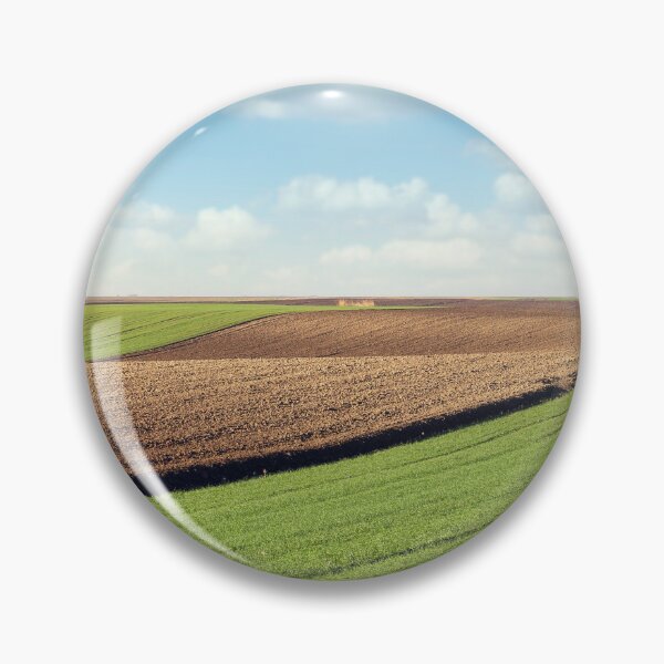 Item preview, Young green wheat  and plowed field landscapes designed and sold by goceris.
