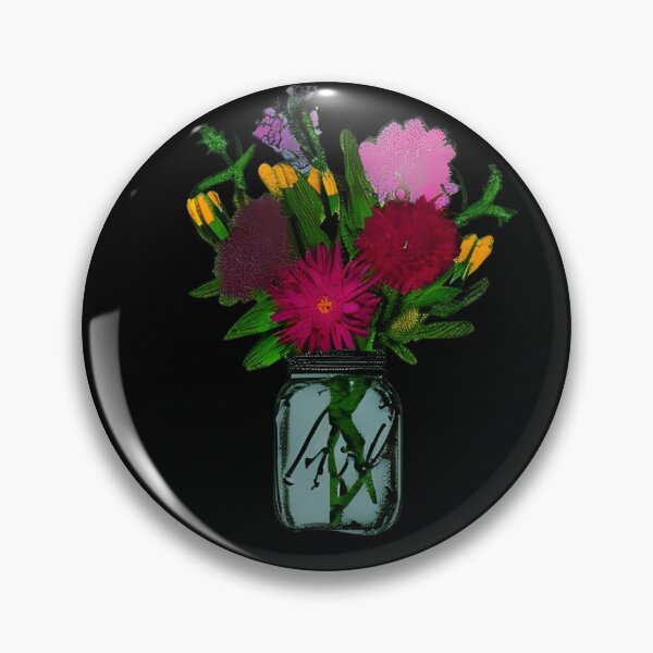 Item preview, Flowers in Mason Jar artwork designed and sold by gramizzia.