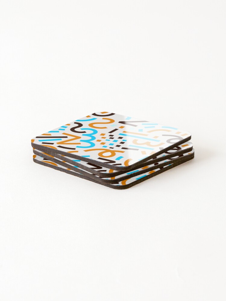 Thumbnail 4 of 5, Coasters (Set of 4), Color Combination Pattern designed and sold by timegraf.