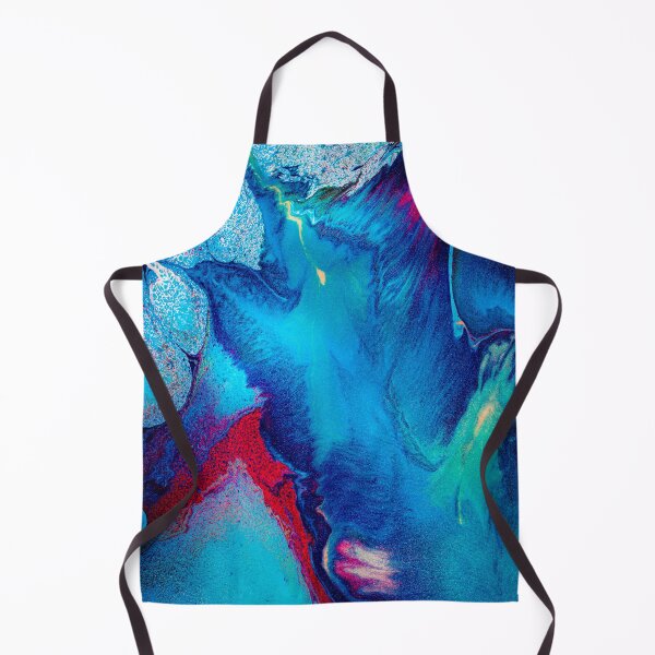 Item preview, Flickering Embers of the Ocean 1 - Original Fluid Acrylic Abstract Painting designed and sold by lumino-one.