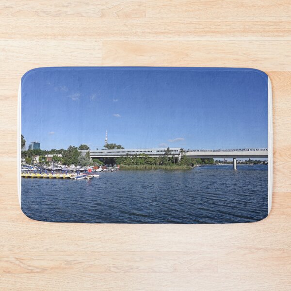 Item preview, Subway and Donauturm in Vienna cityscape designed and sold by goceris.