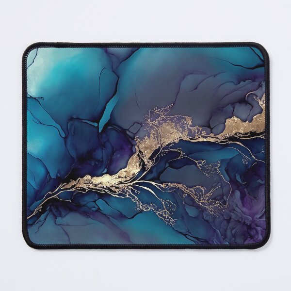 Item preview, Aurous Tides - Abstract Alcohol Ink Resin Art designed and sold by inkvestor.