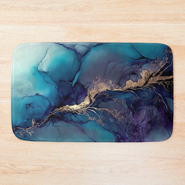 Item preview, Aurous Tides - Abstract Alcohol Ink Resin Art designed and sold by inkvestor.