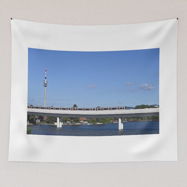 Item preview, Subway and Donauturm Vienna cityscape designed and sold by goceris.