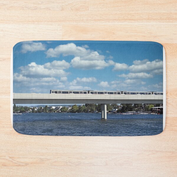 Item preview, Subway crosses the bridge over the Danube in Vienna Austria designed and sold by goceris.