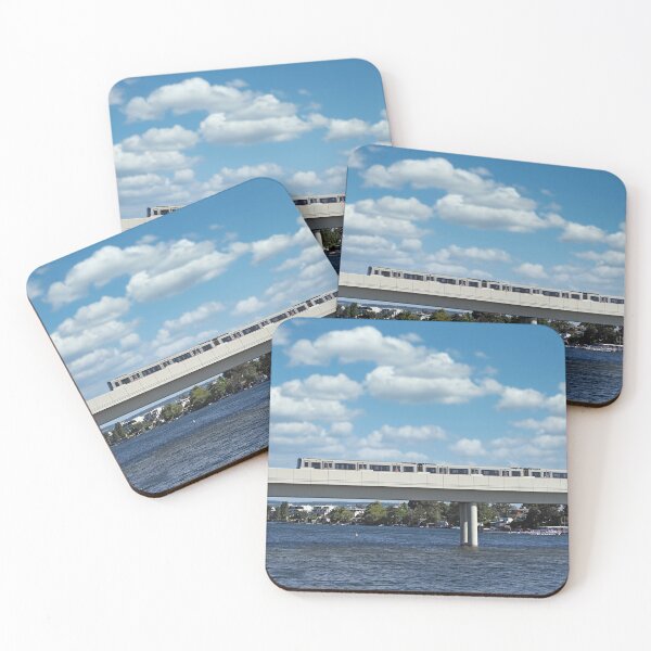 Item preview, Subway crosses the bridge over the Danube in Vienna Austria designed and sold by goceris.