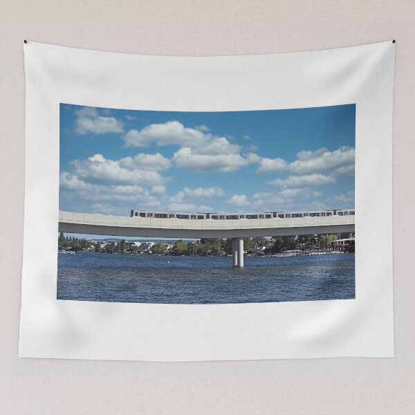 Item preview, Subway crosses the bridge over the Danube in Vienna Austria designed and sold by goceris.