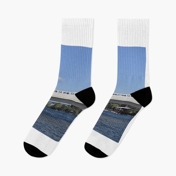 Item preview, Subway crosses the bridge over the Danube in Vienna designed and sold by goceris.