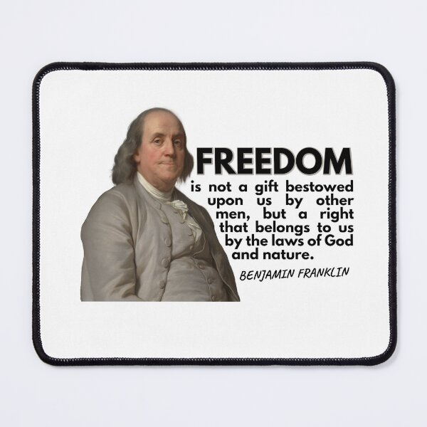 Item preview, Freedom Quote Benjamin Franklin Sticker designed and sold by PurpleMt.