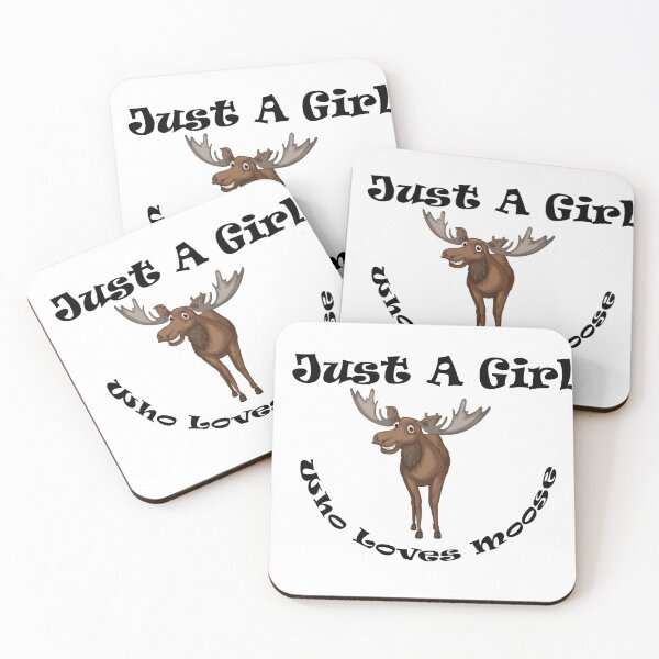 Item preview, Just a girl who loves moose designed and sold by flydye.