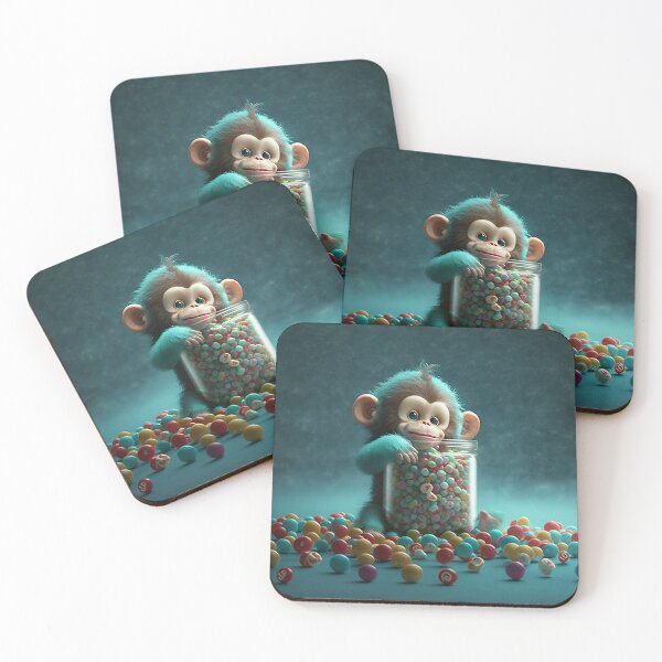 Item preview, Baby Monkey and Gumballs designed and sold by GeniusDilemma.