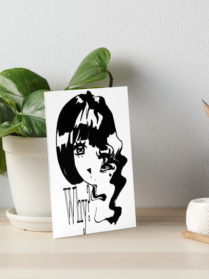 Help Me - Sad Anime Girl | Art Board Print